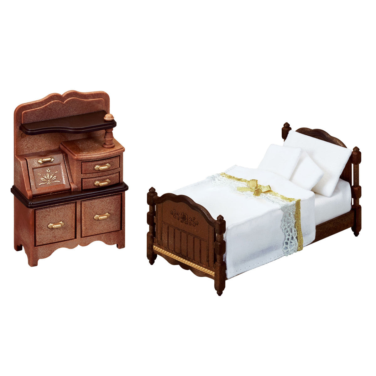 Classic Brown Bed Chest Set - Image 3