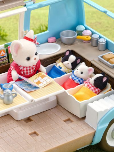 French Bulldog Triplets Camping Style Stroller